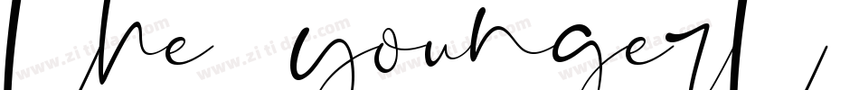 the youngert script字体转换